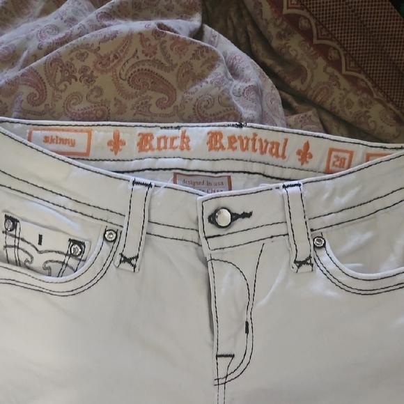 Rock Revival Denim - Rock Revival Off-White Denim Jeans